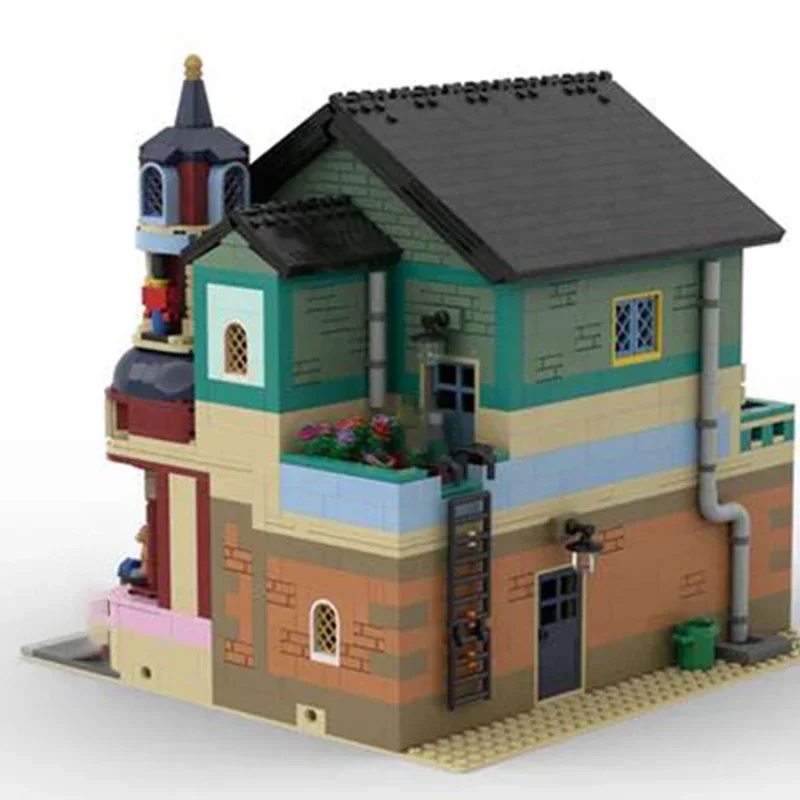 Moc Bausteine Modulare Street View Spielzeug Shop Technische Ziegel DIY Montage Bau Spielzeug Für Kinder Urlaub Geschenke