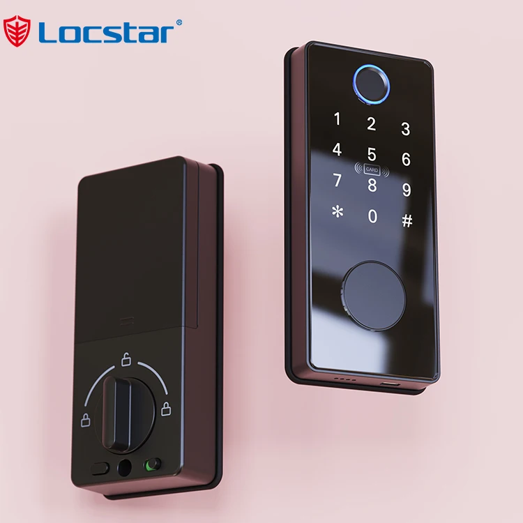 

APP Smart Lock RFID Card And Fingerprint Enabled Digital Smart Door Deadbolt With Password Protection