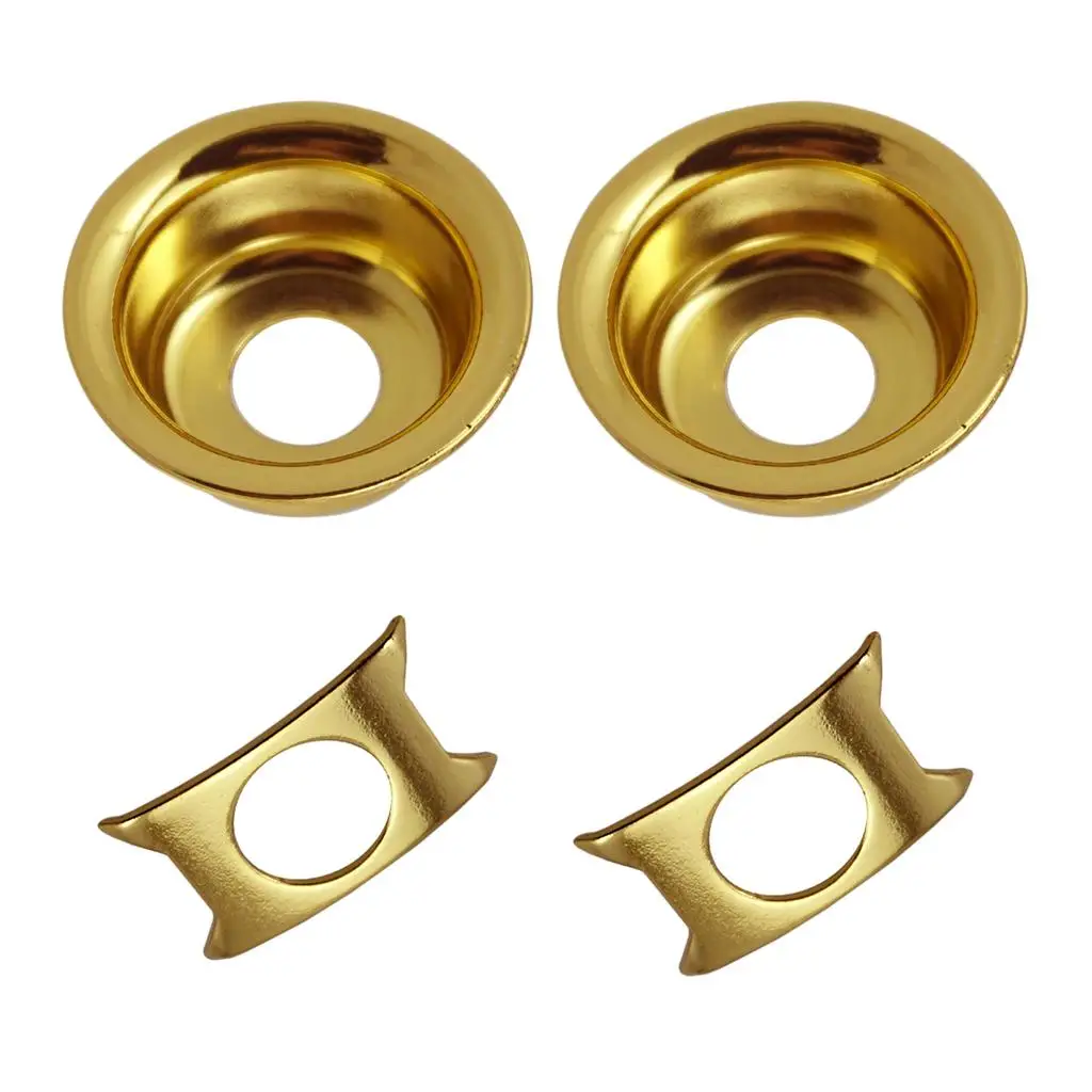Iron Electric Guitar Round Cup Socket Plate Jack Cover Ferrule with Retainer for TL Guitar Accessories