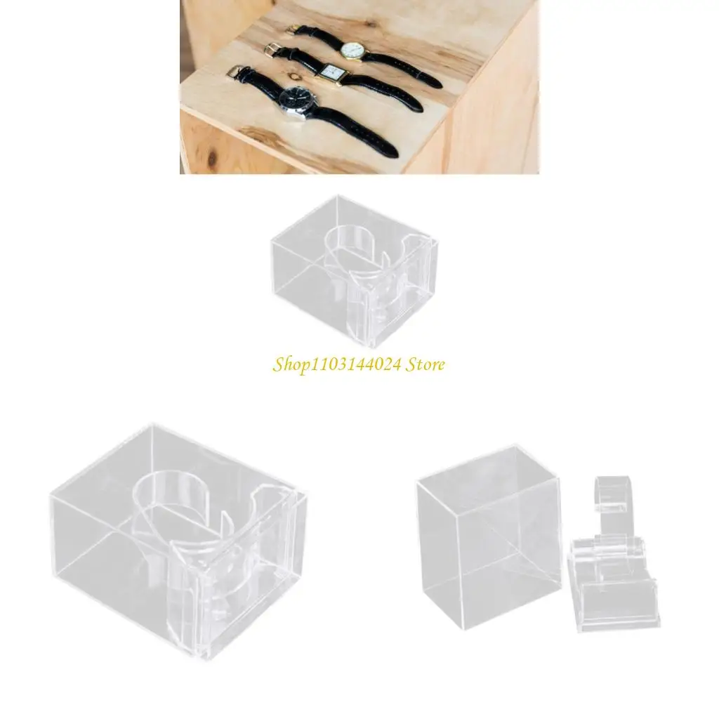N5KE Clear Acryl Watch Storage Box Watch Display Rack perfekt zum Anzeigen