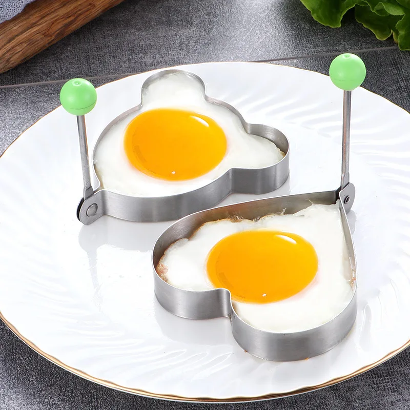 Stainless Steel 5Style Fried Egg Pancake Shaper Omelette Mold Mould Frying Egg Cooking Tools Kitchen Accessories Gadget Rings