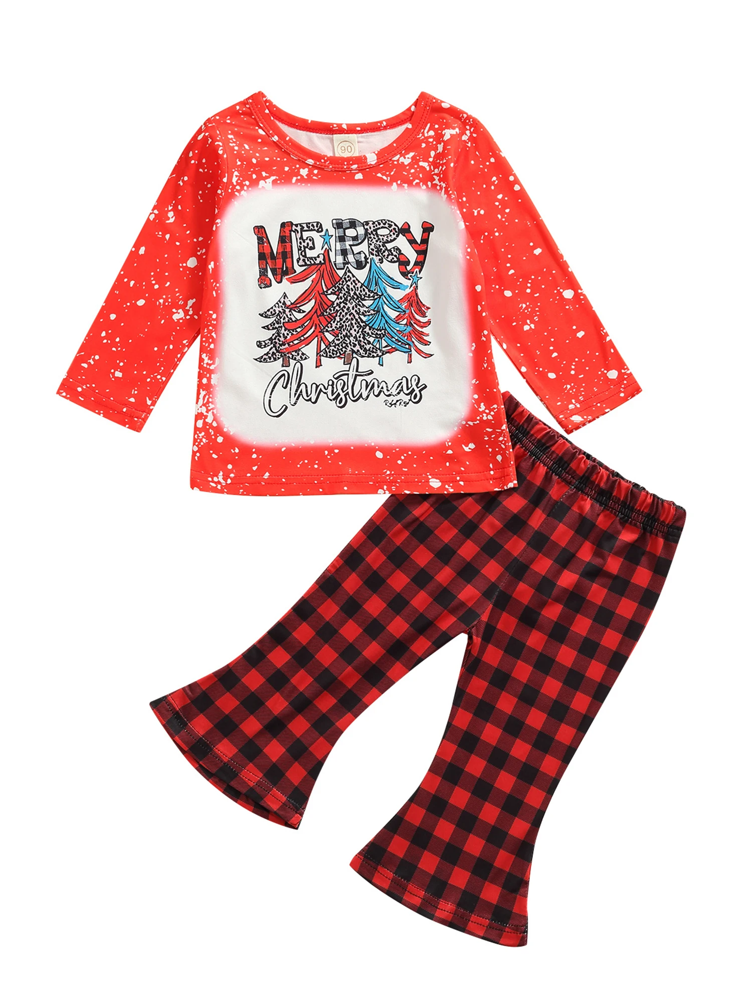 Toddler Girl Outfit Set Cute Reindeer Print Sweater with Matching Leggings Long Sleeve Round Neck Top and Pants