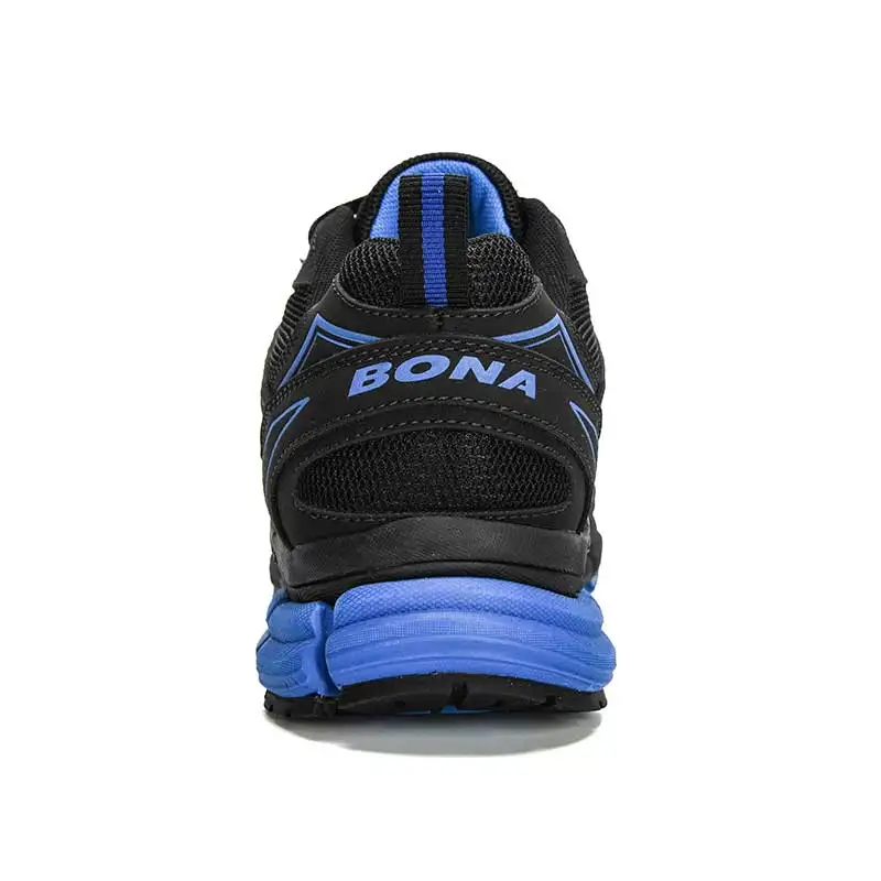 BONA New Designers Action Leather Mesh Running Shoes  Men Large Size Sneakers Sport Shoes Man Walking Jogging Footwear