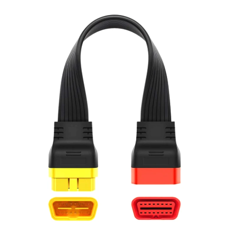 1 個 OBD2 OBDII 延長ケーブルオスメスコネクタ 16Pin 診断ツール ELM327 起動 Think Diag アダプタ曲げ不可