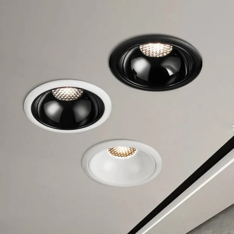 

Anti Glare Dimmable Recessed Led Spot Light Ceiling Downlight Lamp 10W12W15W18W20W24W IP55 Fixtures Indoor Home Lighting