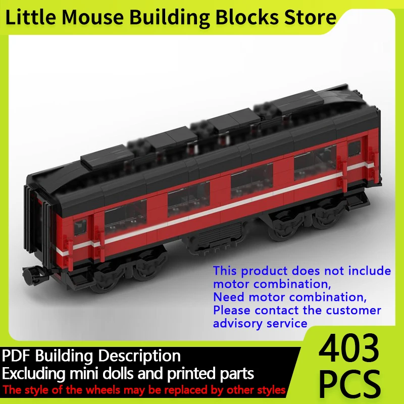 

City Car Model MOC Building Bricks Model 10 Passenger Transport Car Modular Technology Gifts Holiday Assemble Children Toys Suit
