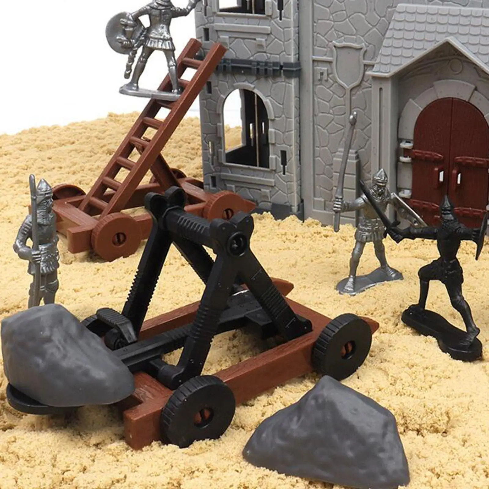 

19 PCS / Set - Castle Set with Soldiers, Vegetables, Fingering Toy Figurine