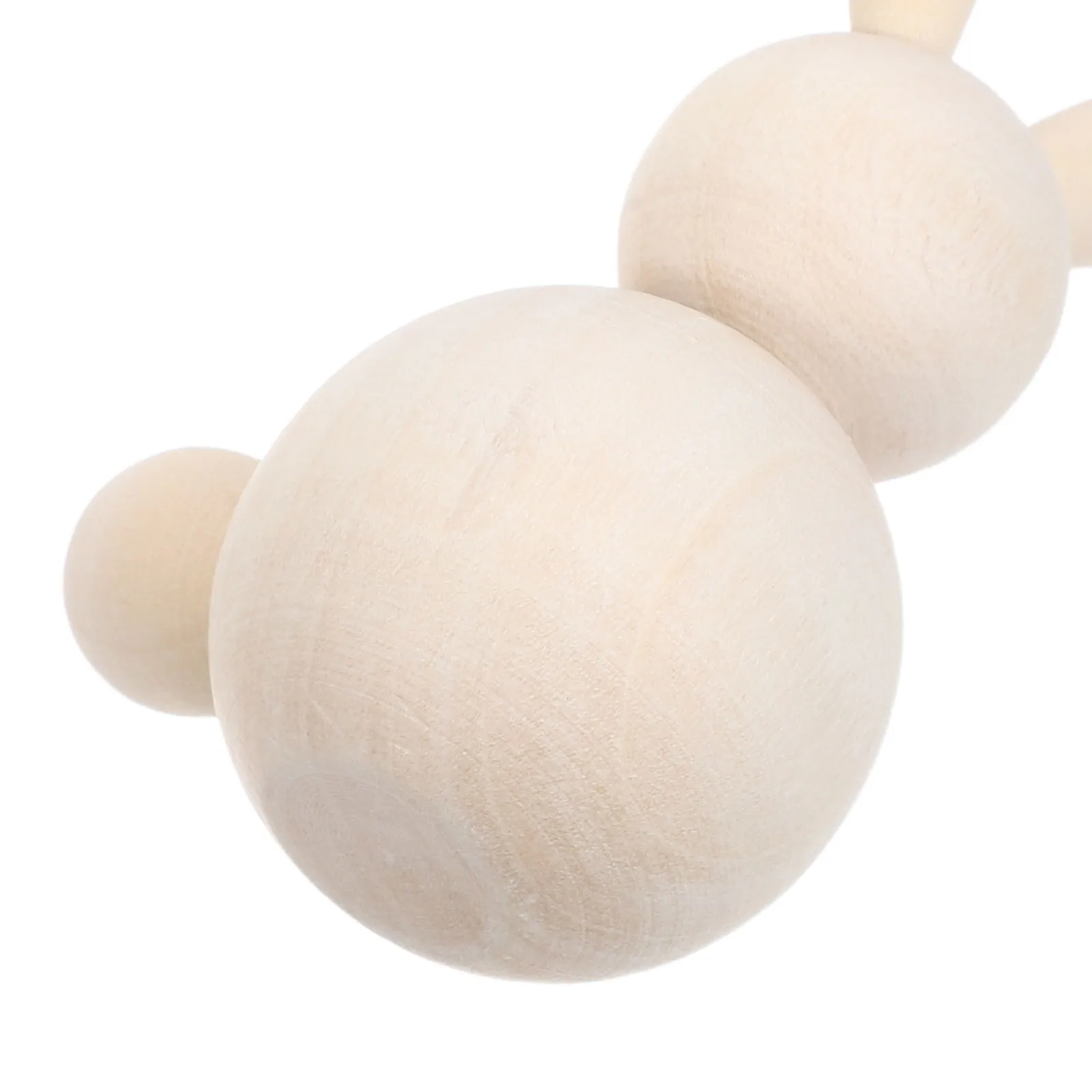 Clavijas de conejo de madera sin pintar para manualidades de Pascua, figuras de conejo de madera Natural, decoración del hogar de primavera, madera sin terminar, 3 uds.