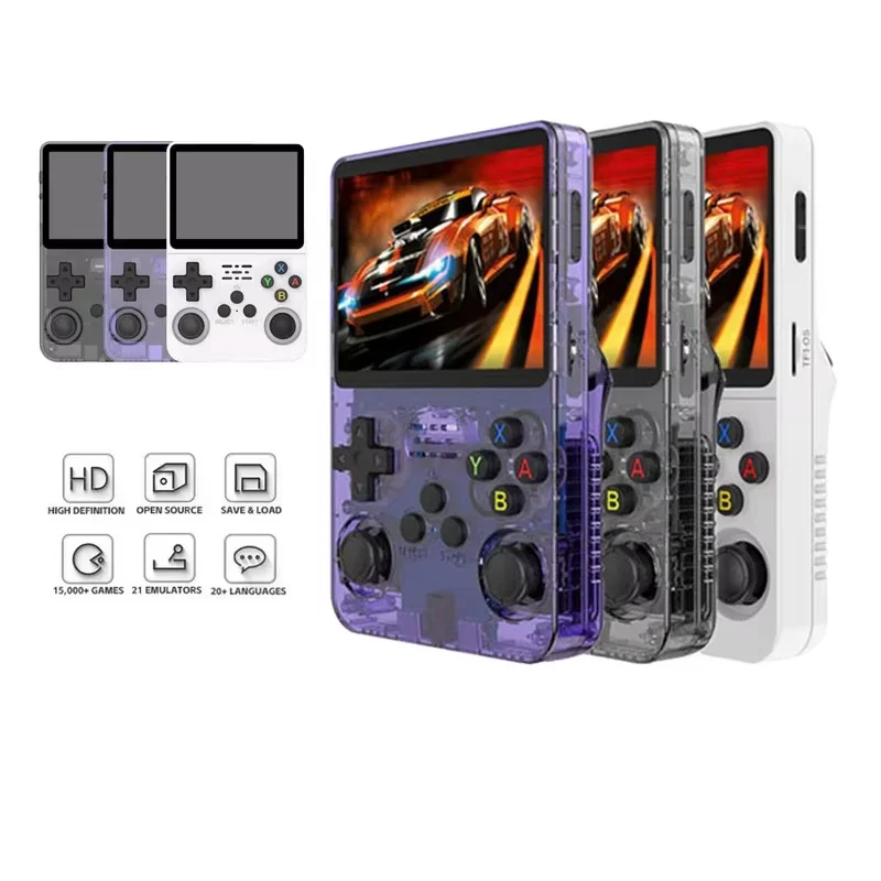 ANBERNIC R36s Console de jeu portable 3.5 pouces IPS écran complet HD Joystick Console de jeu portable prend en charge plusieurs langues