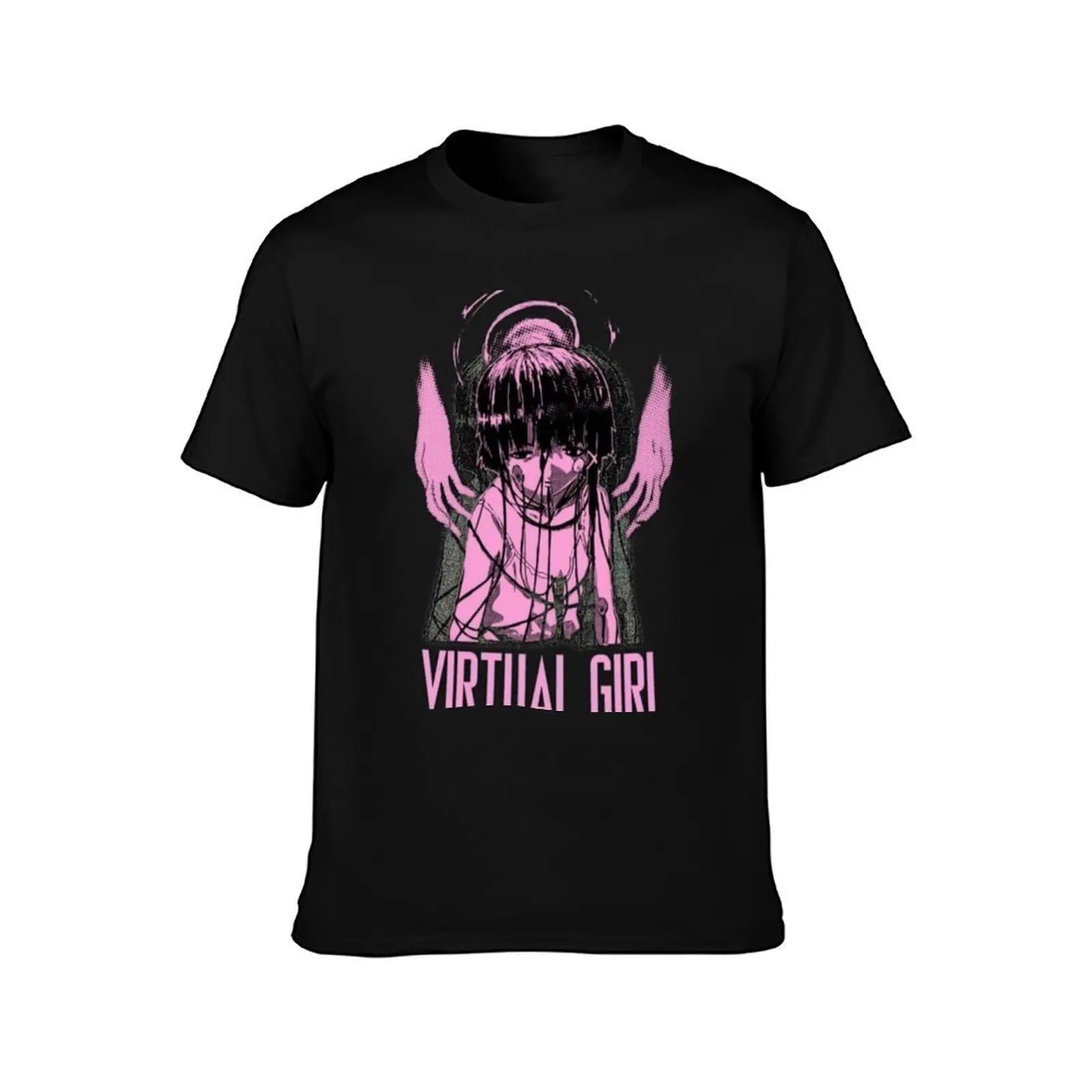 Virtual Girl - Serial Experiments Lain T-Shirt Gym Exercise Short Sleeve T-Shirt