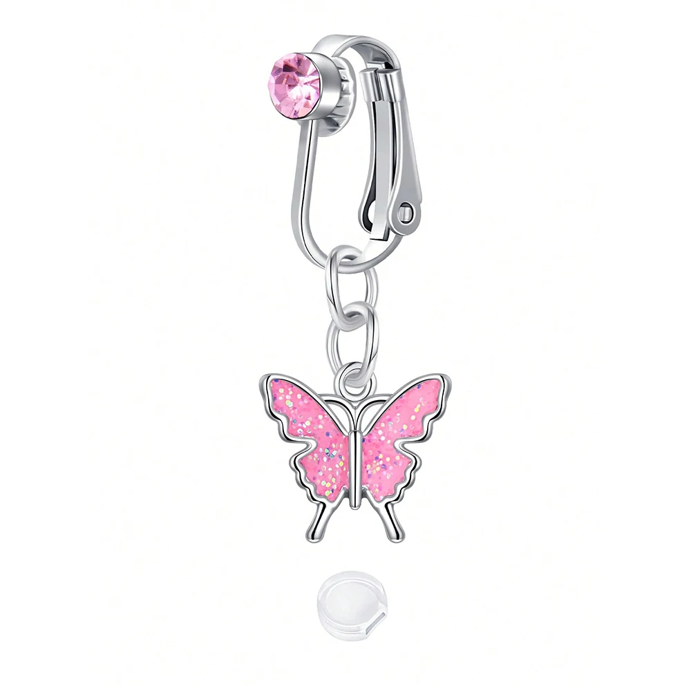 Fake Belly Button Ring Clip-On for Women