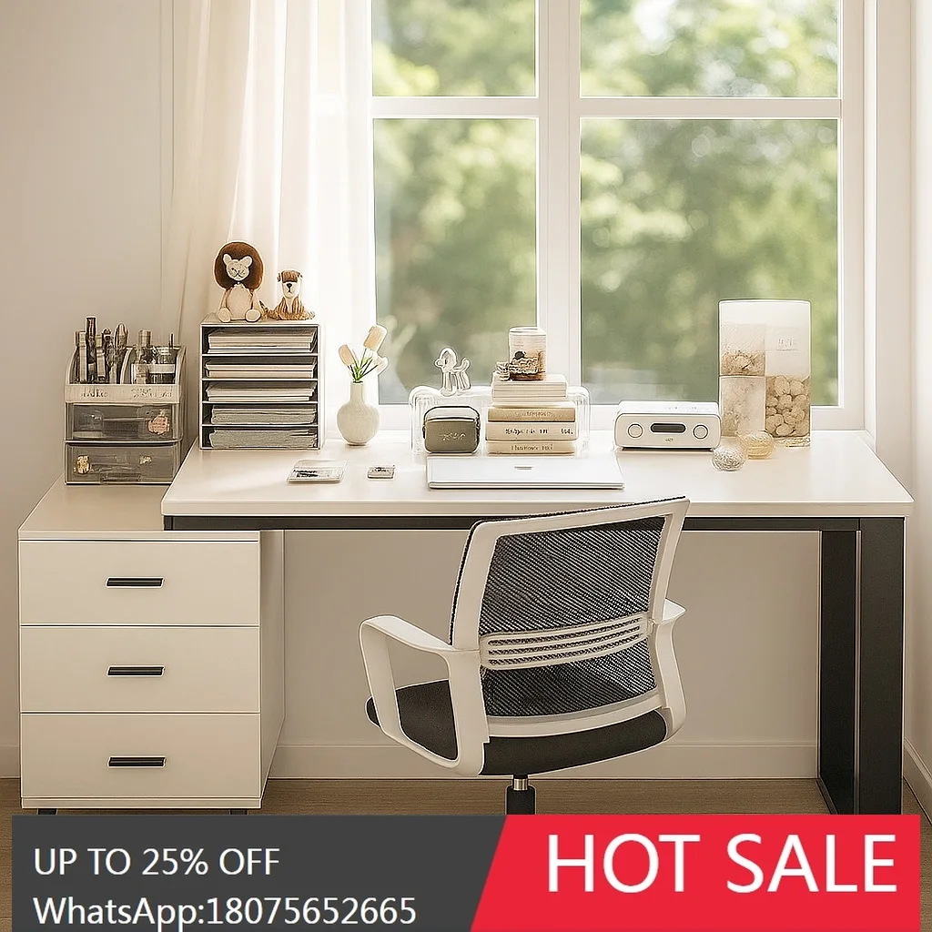 

SGF Computer Desk Desktop Home Desk Writing with Drawer Combination