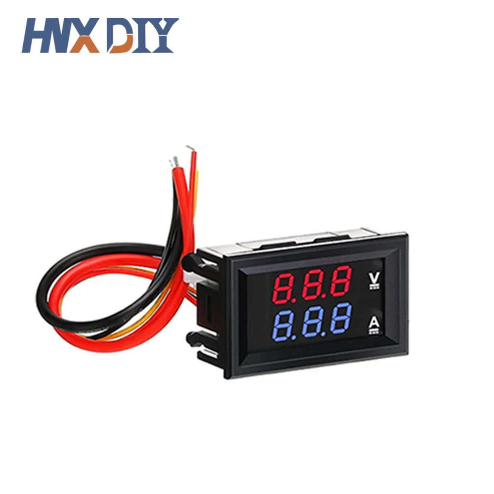 DC 0-100V 10A Digital Voltmeter Ammeter Dual Display Voltage Detector Current Meter Panel Amp Volt Gauge 0.28\