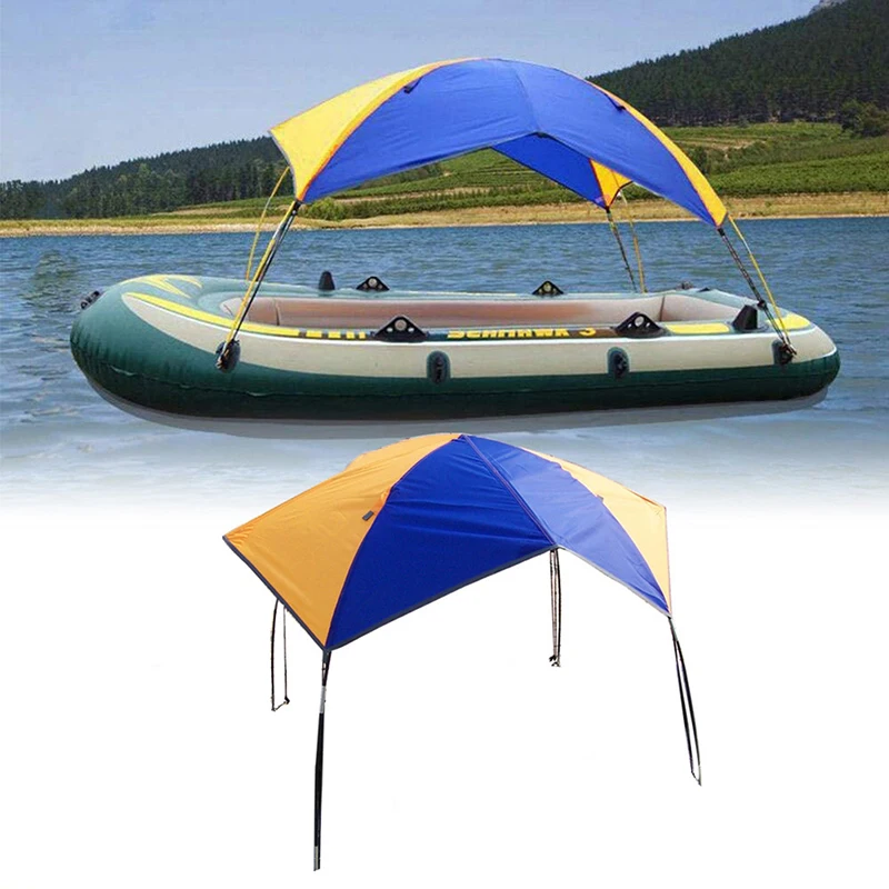 Boat Canopy Sun Shade Rain-Proof Shelter Inflatable Canoe Ship Yacht Kayak Sunscreen Awning For Kayaking Drifting