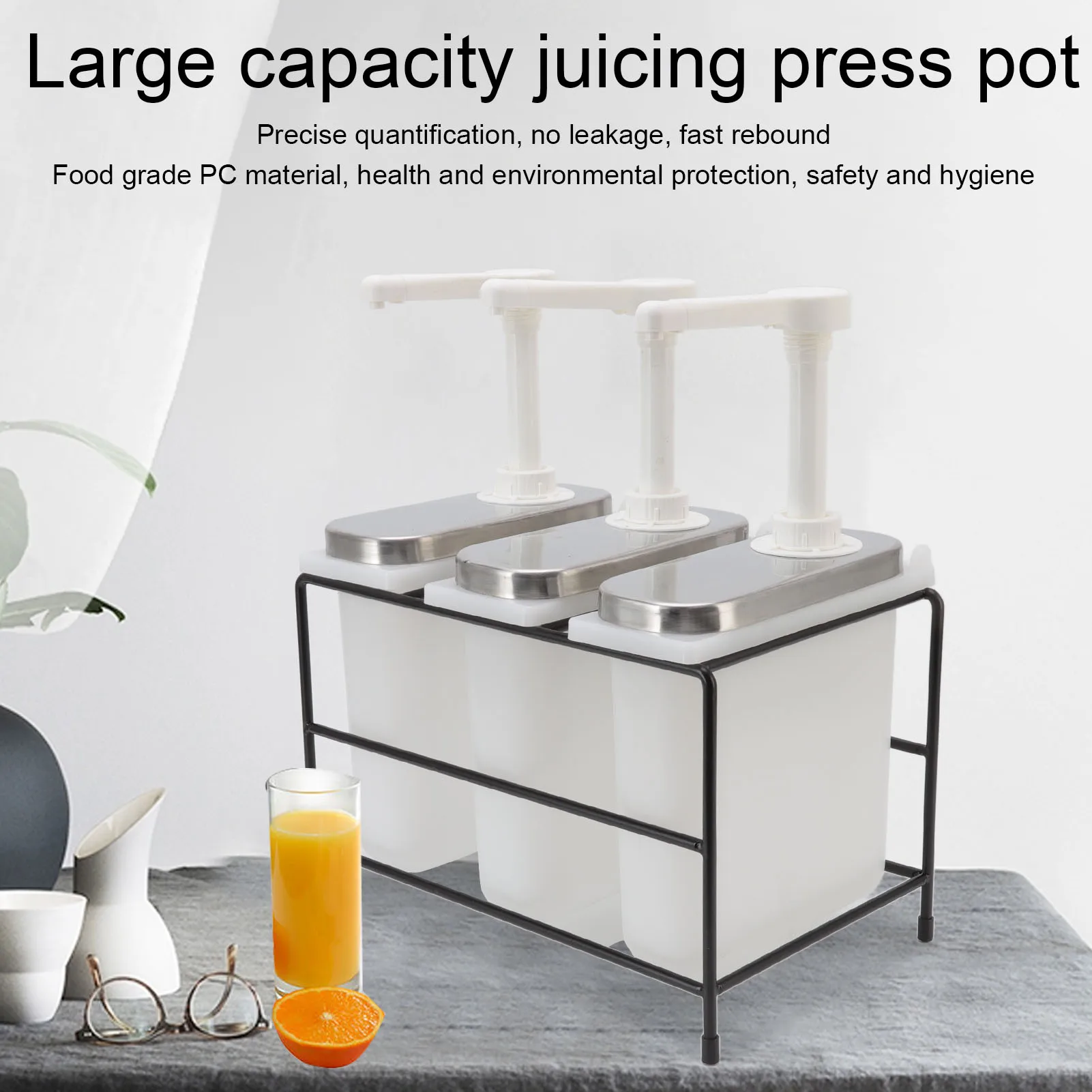 

Диспенсер для соусов с ручным прессом, насос для сиропа, дозатор для молочного чая, 3 насадки с металлической рамой