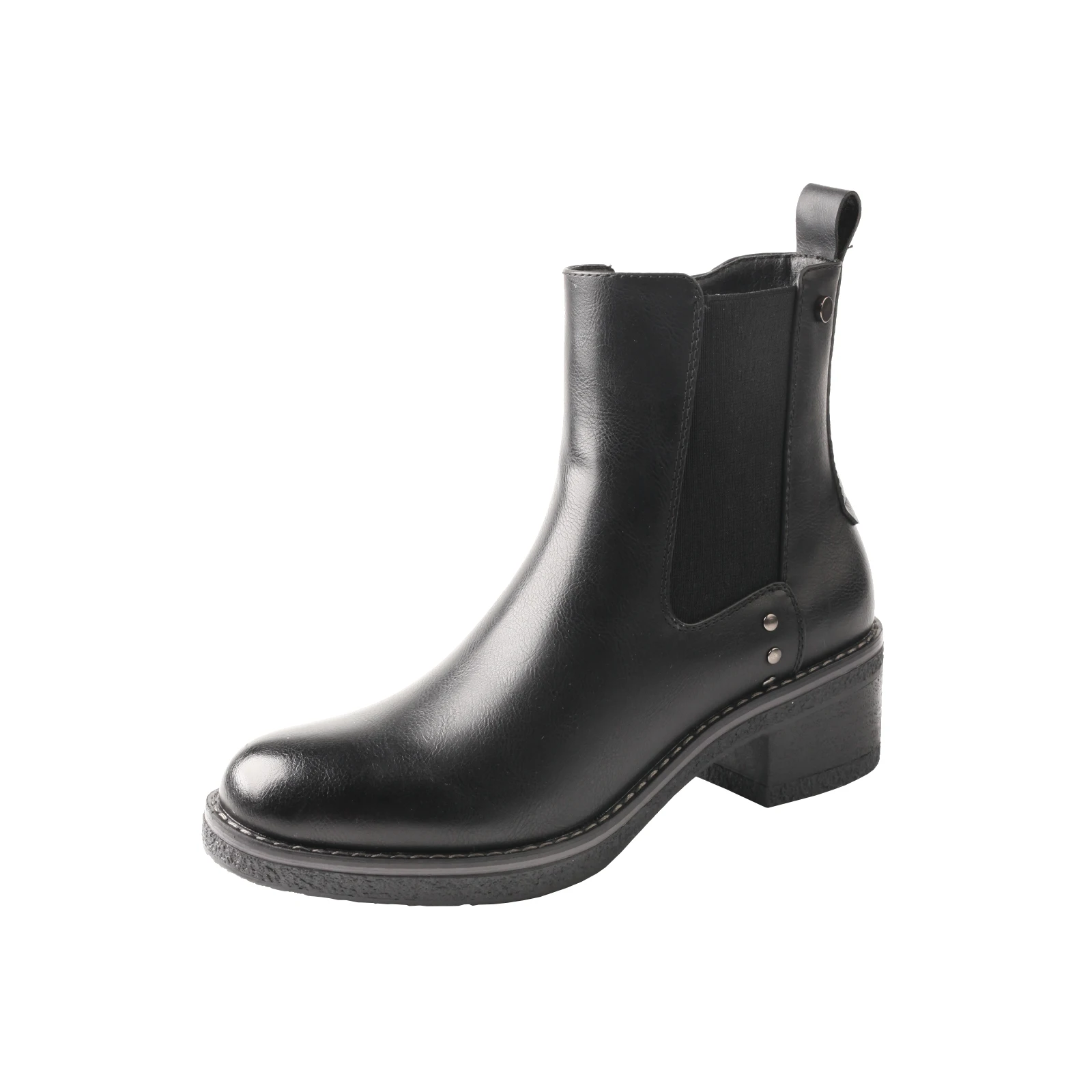 

TMA EYES 2024 Autumn/Winter New Coarse Heel Round Head Short Women's Boots