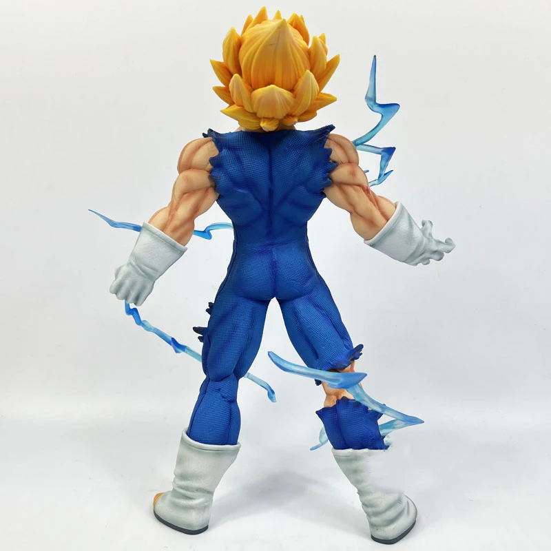 Hot 27cm Dragon Ball Z Majin Vegeta Anime Figure Self-destruct  Super Saiyan Action Figures Pvc Statue Figurine Model Toys Gift