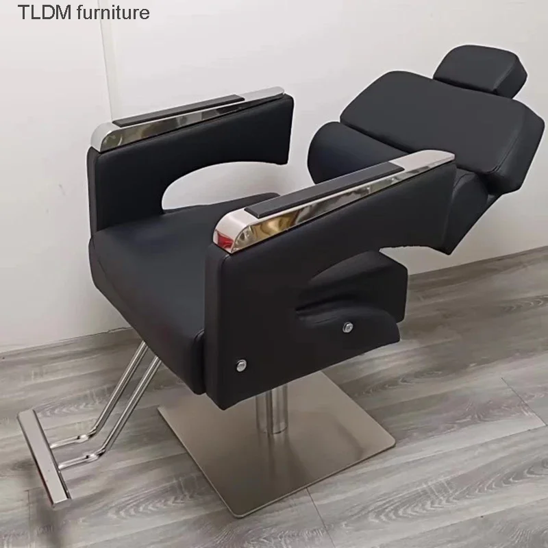 Personalized Luxury Chair Barber Man Reclinable Professional Women Hidraulic Leg Equipment Silla De Barbero Commercial Furniture