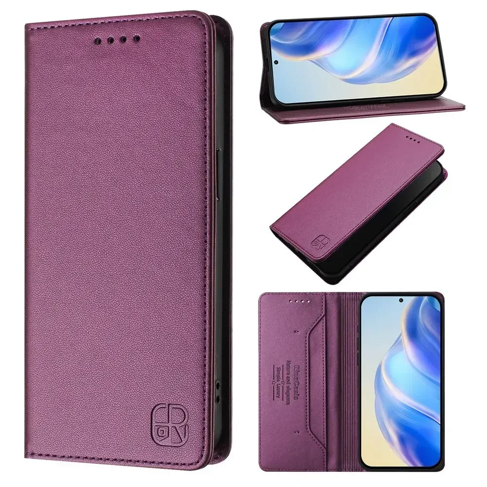 Cartera con ranura para tarjetas Kickstand Funda de cuero con tapa magnética para OPPO A5 Pro 5G A16 A97 A96 A73 A36 A3X A79 A58 A38 A18 A98 A17A15