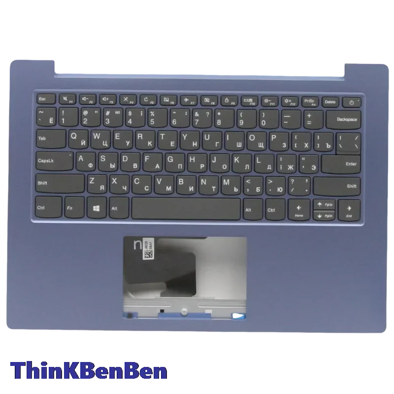 

Российская клавиатура Ice Blue (голубая) с верхней крышкой и подставкой для рук (пальмрестом) для Lenovo Ideapad Slim 1 14 14AST 05 5CB0W43961