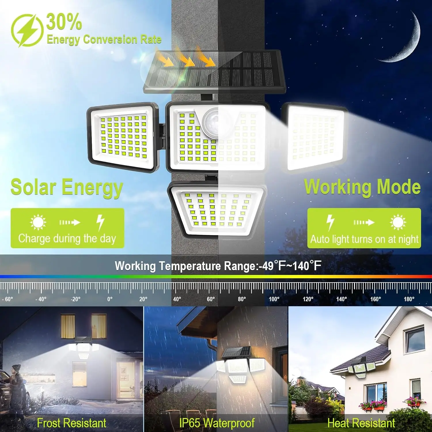 Outdoor Solar Lights 300/234LED Motion Sensor Light Solar Security Lights 3 Modes Flood Lights Waterproof For Garden Wall Lamp