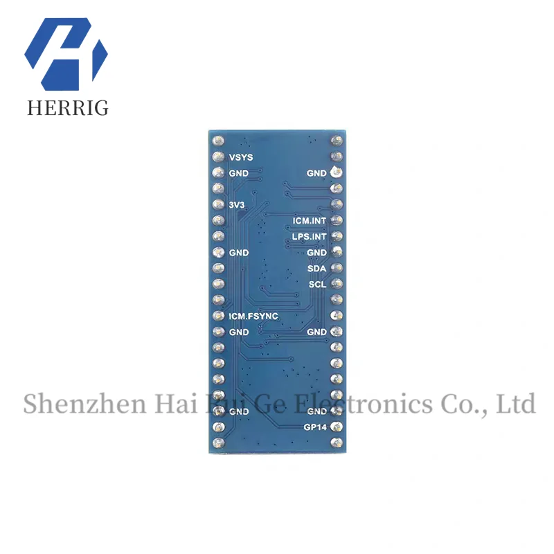 لوح توسيع مستشعر 10 محاور من Raspberry Pi Pico ICM20948 مقياس تسارع ثلاثي المحاور/جيروسكوب/مقياس مغناطيسي