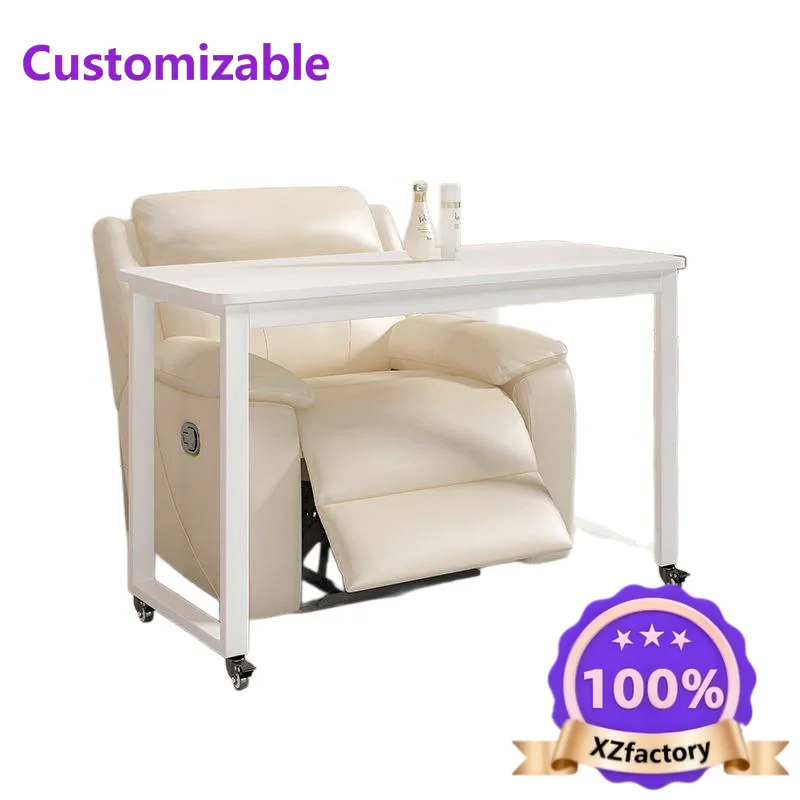 Factory Direct 2026 Top RatedRemovable manicure table Single-layer Japanese manicure sofa table with wheels Cross sofa Black man