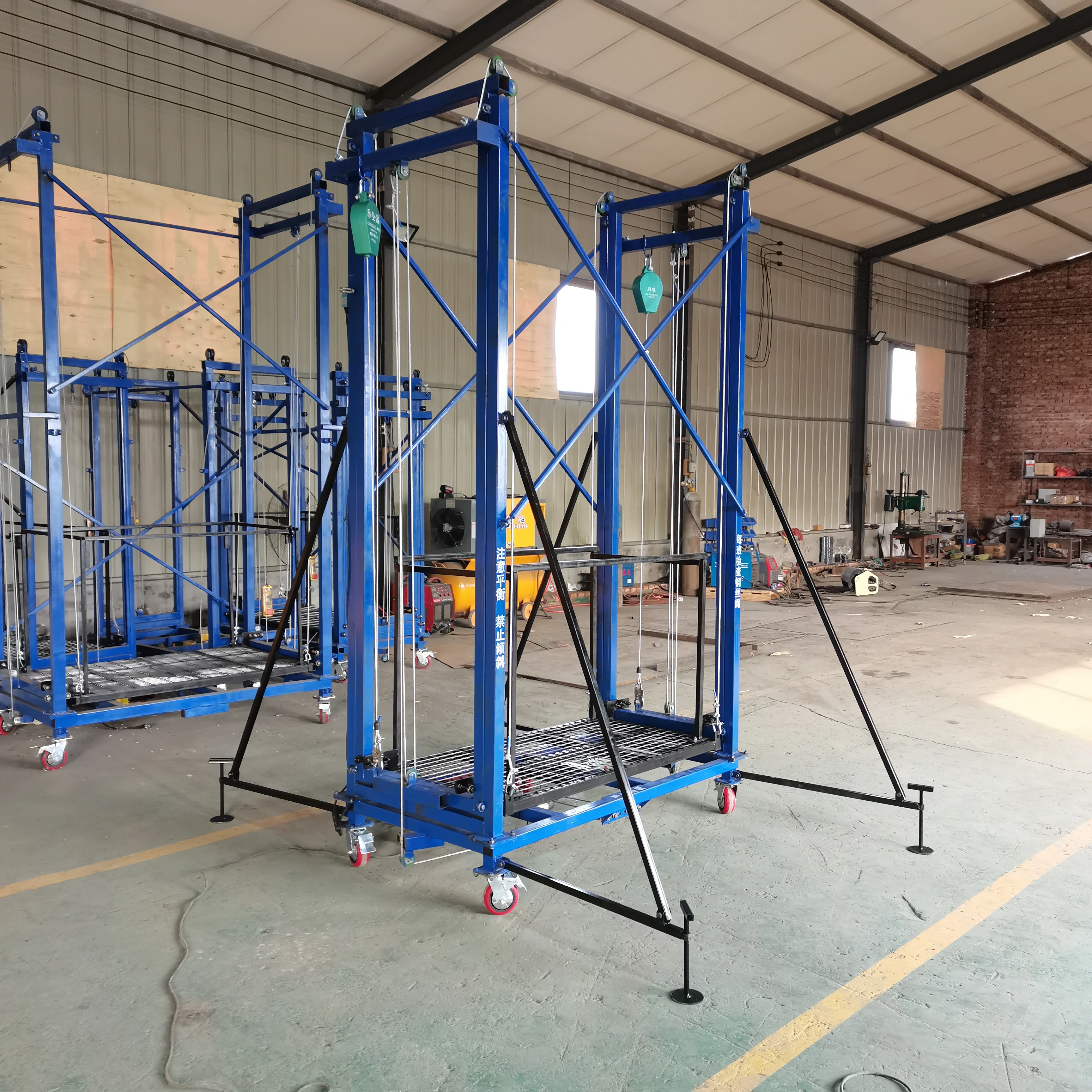 3m 5m 6m lifting remote control mobile climbing platform mobile folding scaffold lifting scaffolding