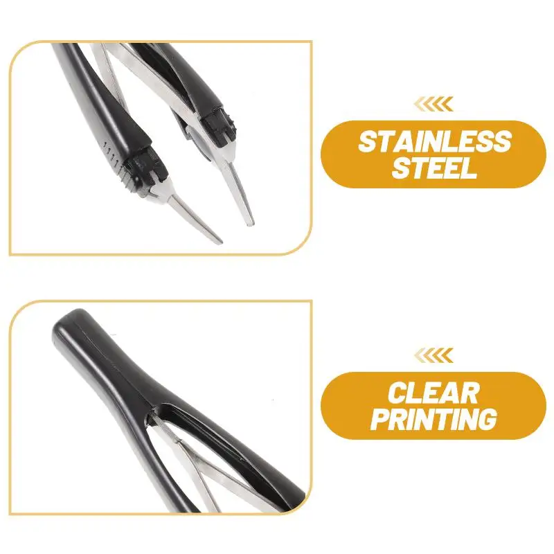 Eyebrow Tweezer Automatic Retractable Precision Face Hair Beard Removal Beauty Grooming Tool for Women Men