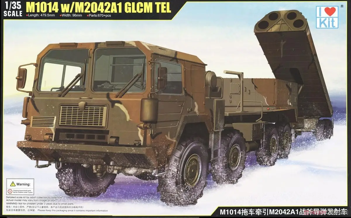 I LOVE KIT TRUMPETER 63528 1/35 SCALE M1013 w/M2042A1 GLCM TEL MODEL KIT