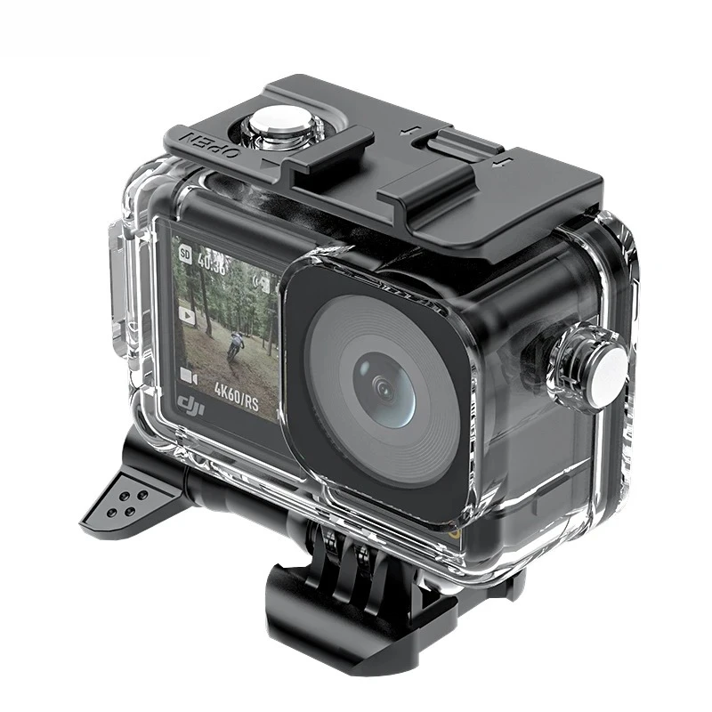 

Водонепроницаемый чехол для дайвинга 40 м для DJI OSMO Action 3 4 5 Pro, прозрачный подводный корпус, защитный чехол, аксессуары для спортивной камеры
