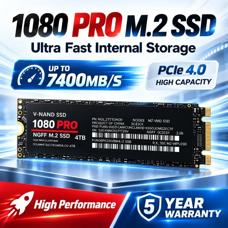 Original 1080PRO SSD NGFF Interface 500GB-4TB M.2 Hard Disk Drive Internal Solid State Hard Drive For Laptop Desktop Notebook
