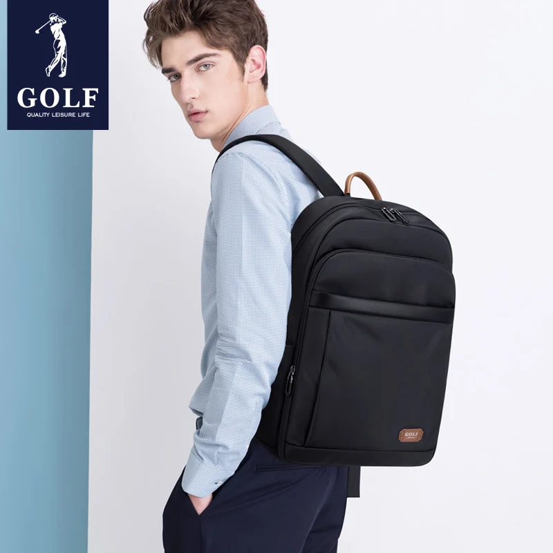 GOLF Men's Waterproof Backpack Large Capacity Business Travel Backpacks Oxford Cloth 15.6