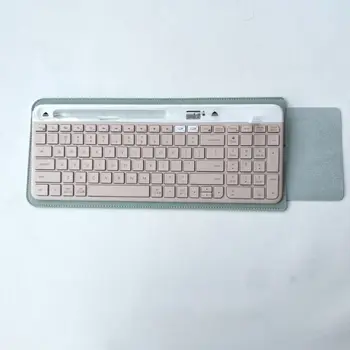 로지텍 K580 PU 가죽 무선 키보드 슬리브 보관 가방, 휴대용 키패드 파우치, 방진 충격 방지 보호 케이스