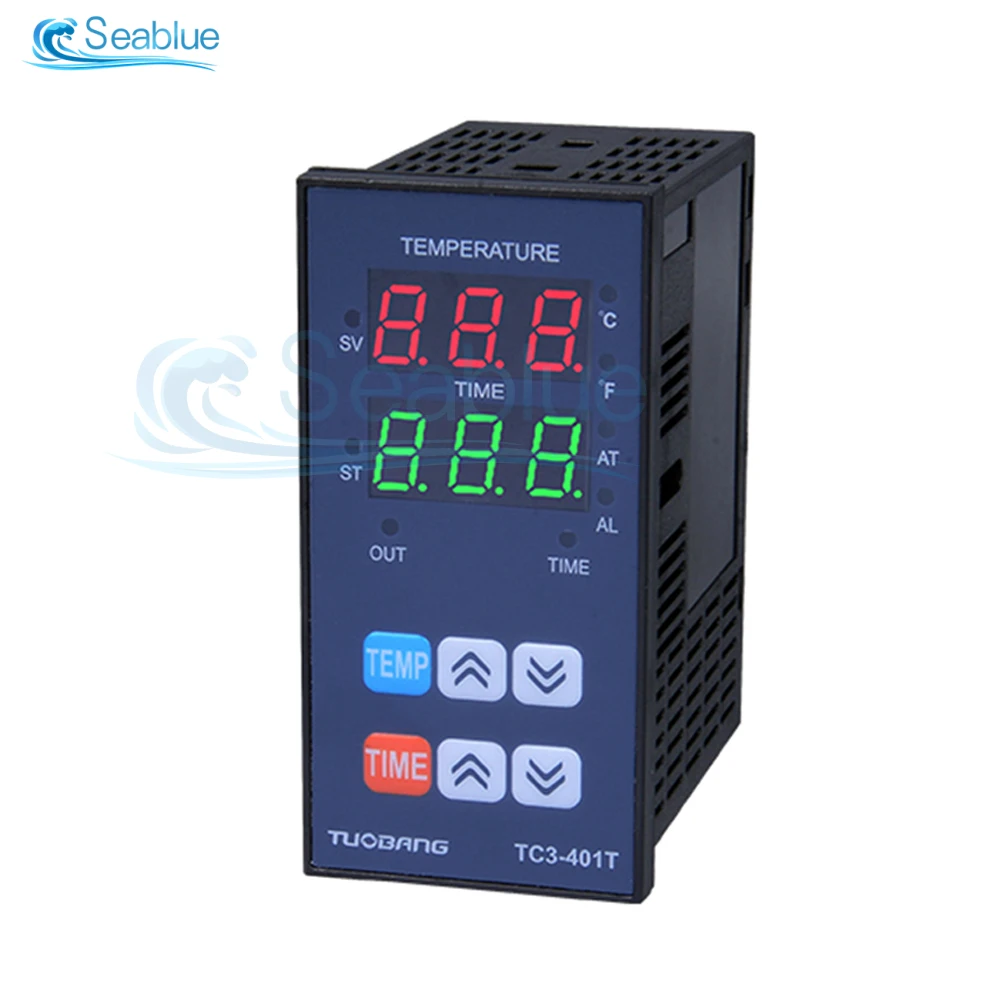 TC3-501T Multifunctional Digital Display Temperature Controller AC 110V 220V High-precision Temperature Controller Timer 0~300 ℃