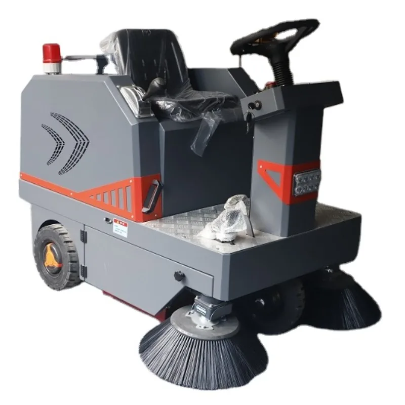 Brush Electric Water Sanitation Rotary Outdoor Automatic Driving Wheel Industrial Street Road Ride Floor Scrubber Sweeper