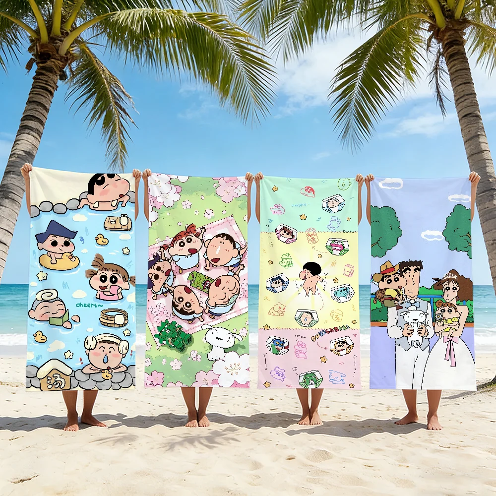Cartoon C-Crayon S-Shin-chan-S Towel For Swim Yoga Gym Quick Drying Soft and skin-friendly Beach Towels All-Season
