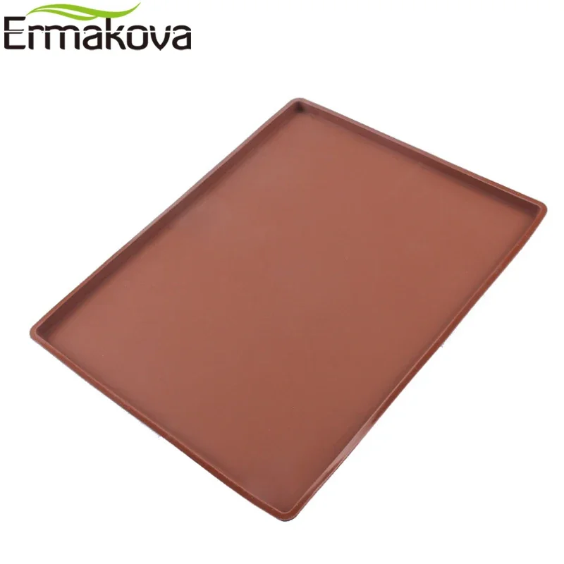 ERMAKOVA Silicone Cake Pan Nonstick Bakeware Baking Mould Swiss Roll Cake Mat Baking Tray Silicone Cookies Mold