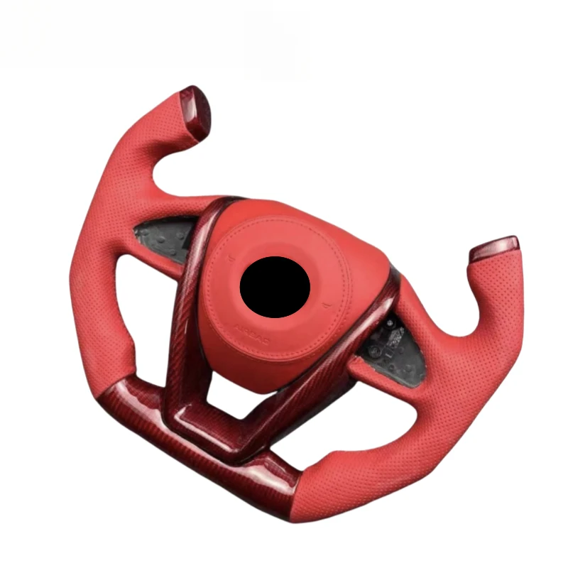 

Спортивный руль с плоским дном из карбона, модернизированный и индивидуально настраиваемый