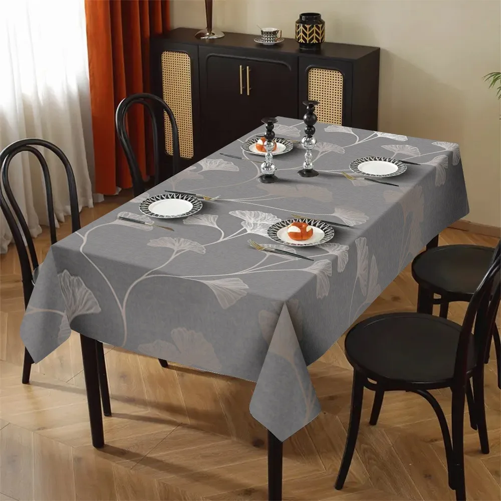 Ginkgo leaf pattern tablecloth - suitable for all seasons - ideal for parties, gatherings and festive decorations