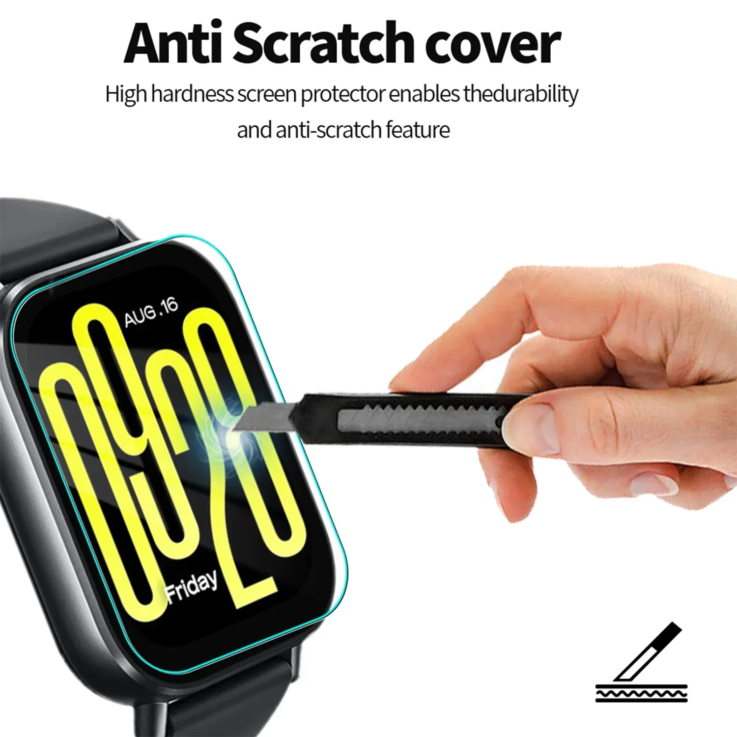 Clear Tempered Glass Film For Redmi Watch 5 Active Lite Anti-Scratch Full Coverage Protective Screen Protector For Redmi 5Active