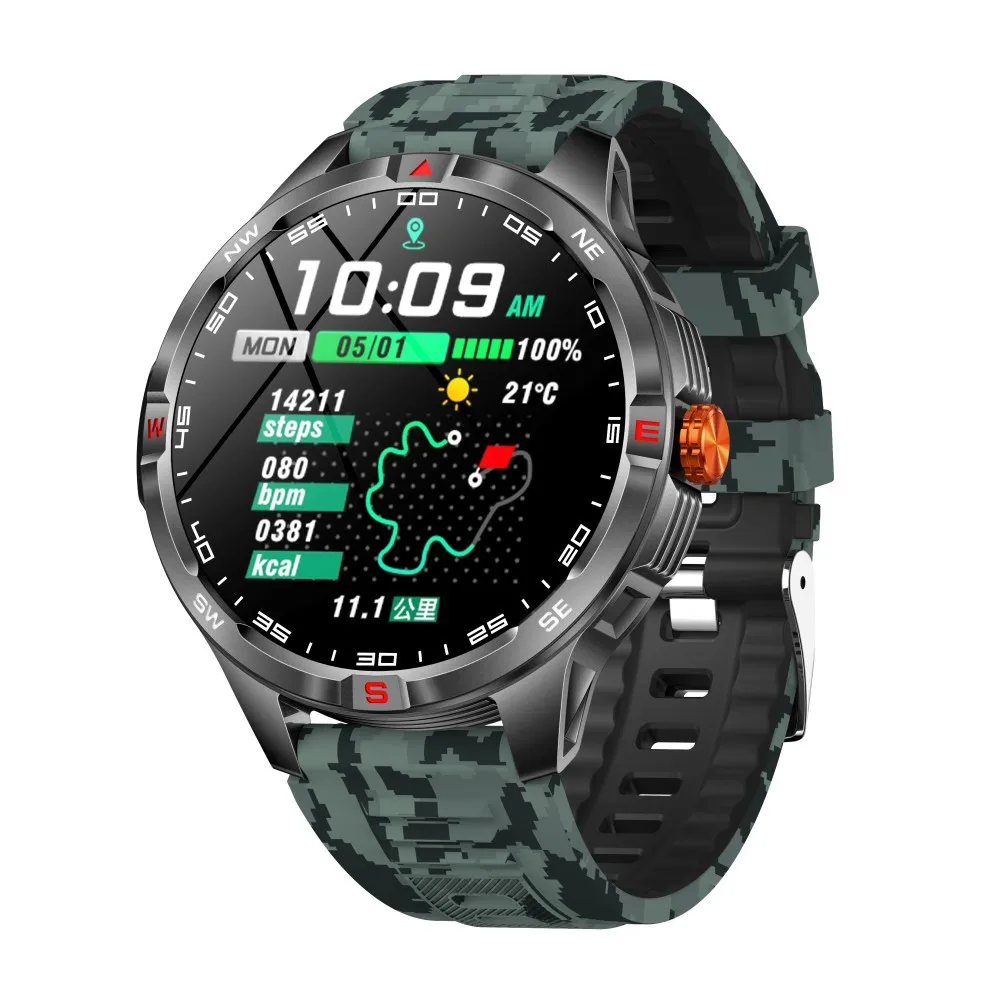 

Смарт-часы V45 для мужчин: защитное стекло TP, ударопрочные, для активного отдыха, с компасом, GPS-трекингом, Bluetooth-звонками, водонепроницаемость 10 АТМ, мониторинг здоровья