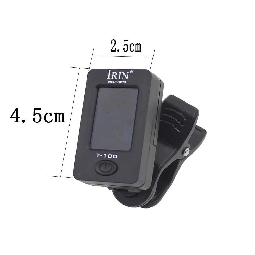 IRIN Guitar Clip-on Tuner LED Display Electronic Tuning for Chromatic Acoustic Electric Guitar Bass Ukulele Guitar Accessories