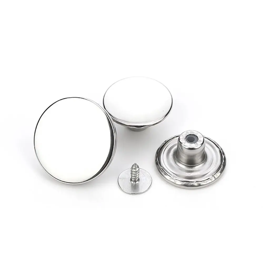 Kit de reparación de botones de Metal para pantalones vaqueros, hebillas de 17mm de repuesto sin costura, sin clavos, extraíbles, 10 piezas