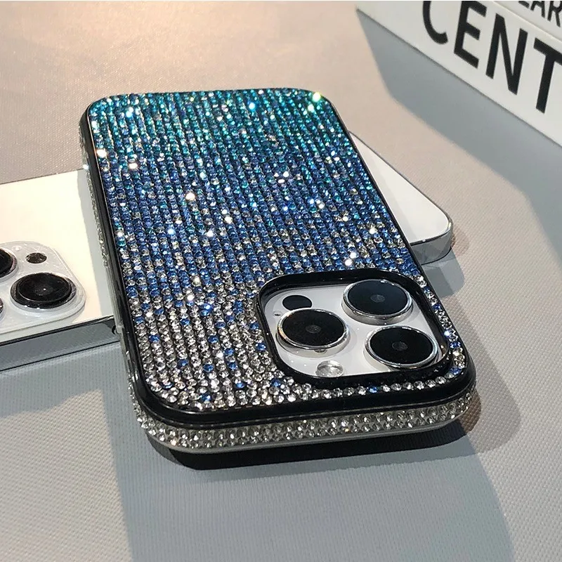 Für 17 16 15 Pro Max Luxus Fall Voll Shinny Diamant Stoßstange Rahmen Abdeckung für iPhone 17 16 11 12 13 14 15 Pro Max Xr 17 Air Cases – Detail 9