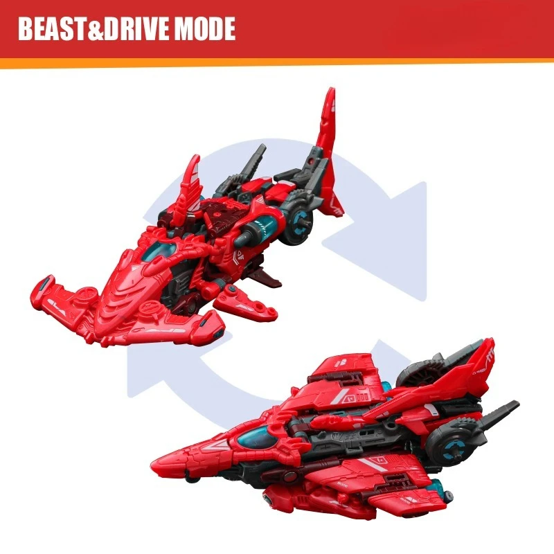 52TOYS BEASTDRIVE ABYSS SWEER، روبوت تشوه، تحويل في سمك القرش المطرقي والمقاتل، شخصية الحركة، هدية قابلة للجمع