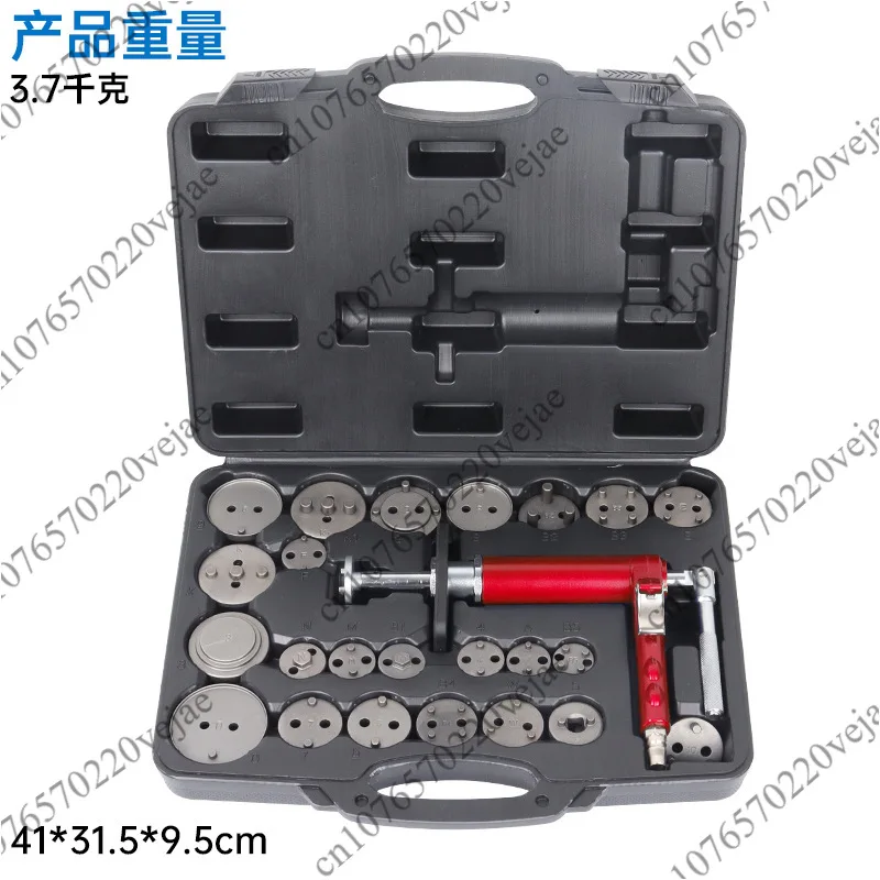 

24 Piece Universal Pneumatic Brake Caliper Retraction Adjustment Kit Mangetic Pneumatic Brake Piston Retraction Kit