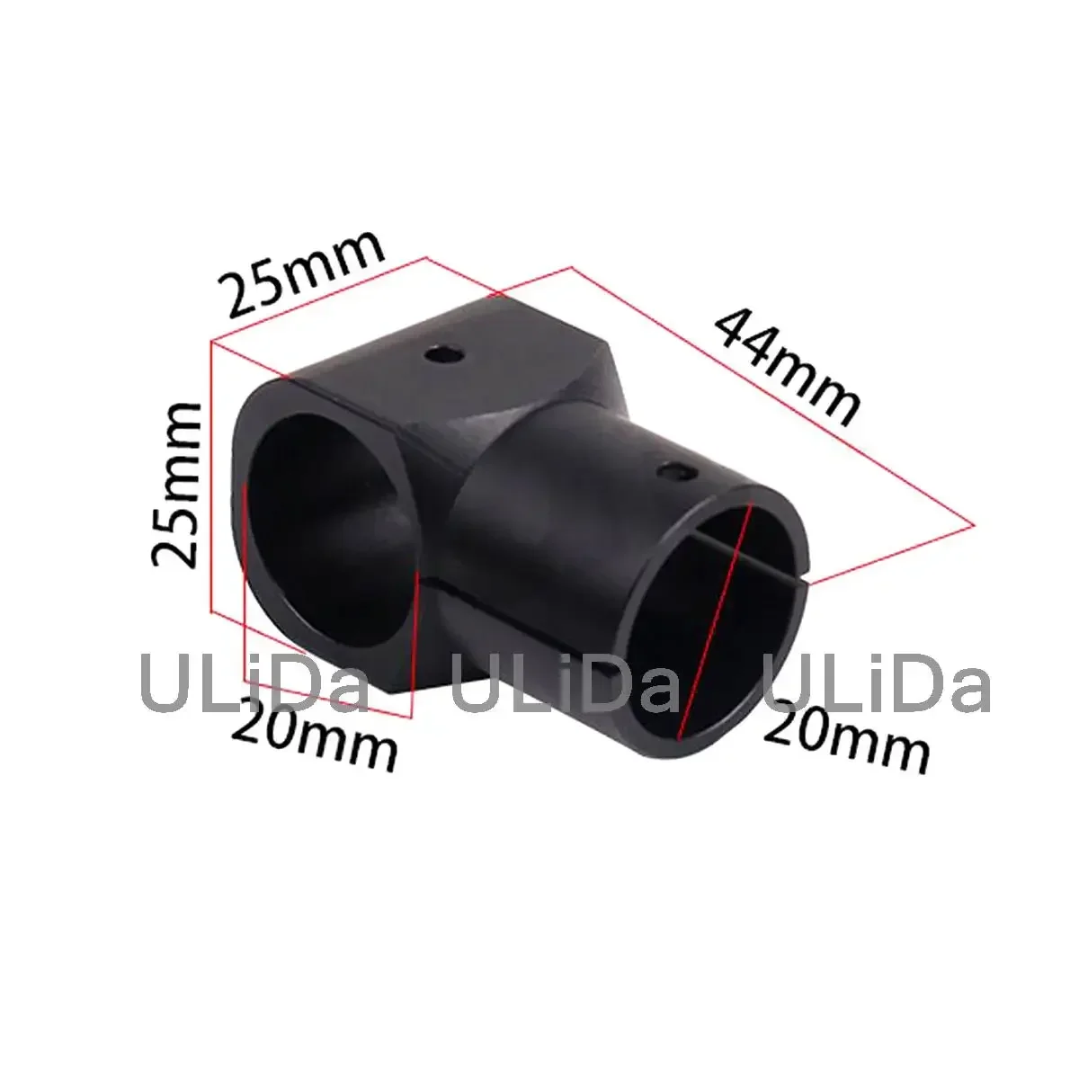 Train d'atterrissage d'avion multi-axes en alliage d'aluminium, trépied à trois canaux, connecteur de tube en fibre de carbone, importateur UAV, 20mm, 25mm, 30mm, 2 pièces