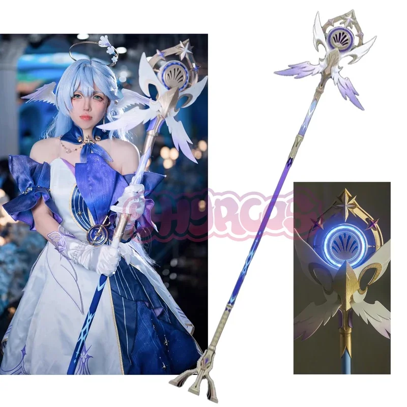 

FC6152CM Robin Honkai: Star Rail Weapon Luminescence Staff Microphone Cosplay Prop Weapon Halloween Christma Fancy Party Ac@FC8！