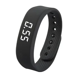 T5 Smart Multifunctional Wristband Fitness Sport Bracelet IP65 Waterproof Sports LED Activity Sleep Tracker Smart WatchPedometer